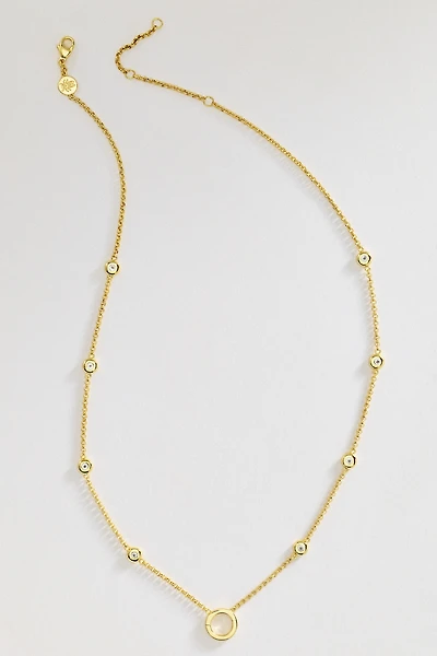 Goldbug Collection Bezel Charm Necklace