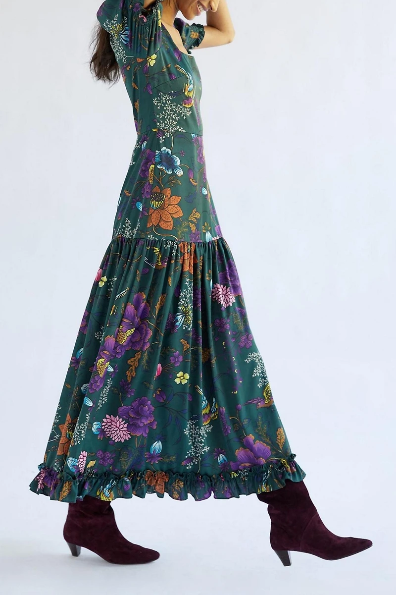 Hutch Puff-Sleeved Maxi Dress
