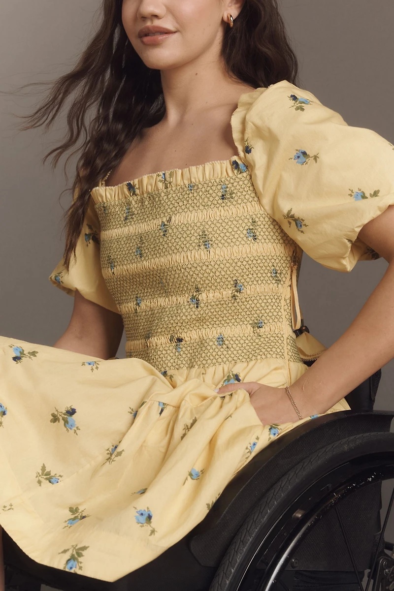 The Adaptive Somerset Smocked Mini Dress