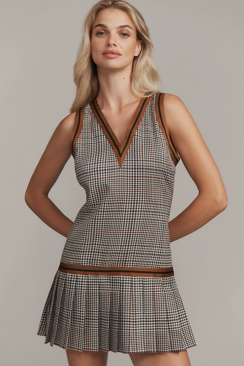 Find Me Now Glastonbury Vest Pleated Mini Dress