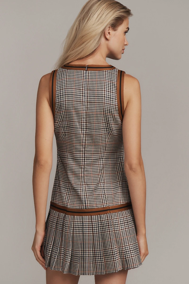 Find Me Now Glastonbury Vest Pleated Mini Dress