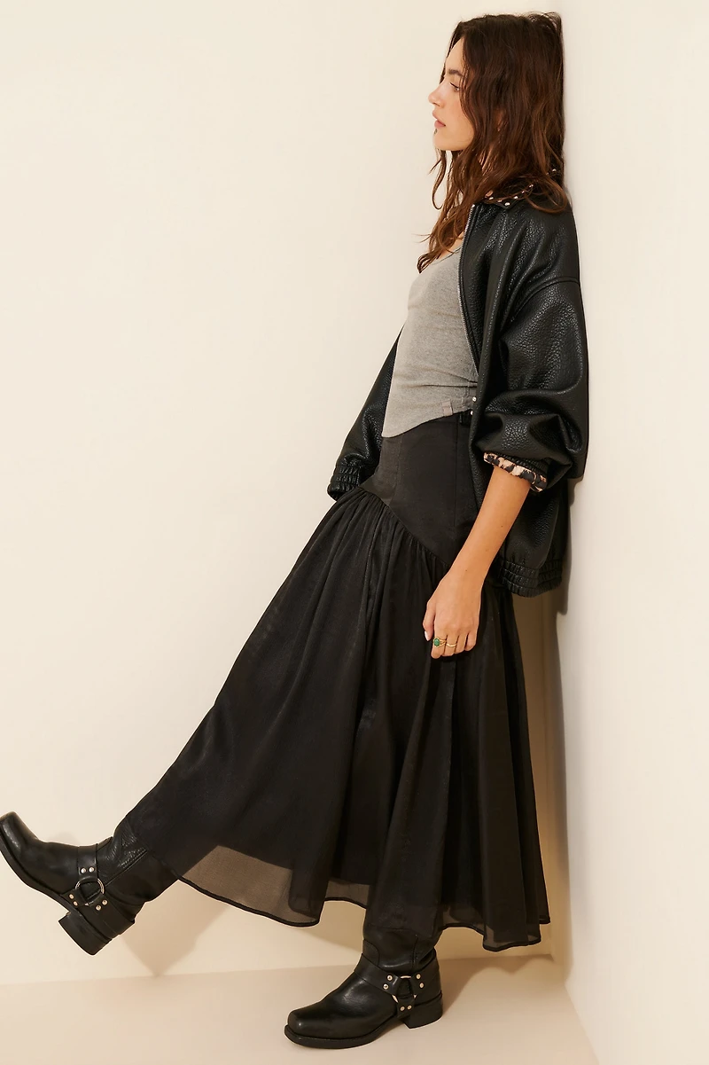 Hutch Drop Waist Midi Skirt