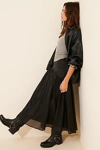 Hutch Drop Waist Midi Skirt
