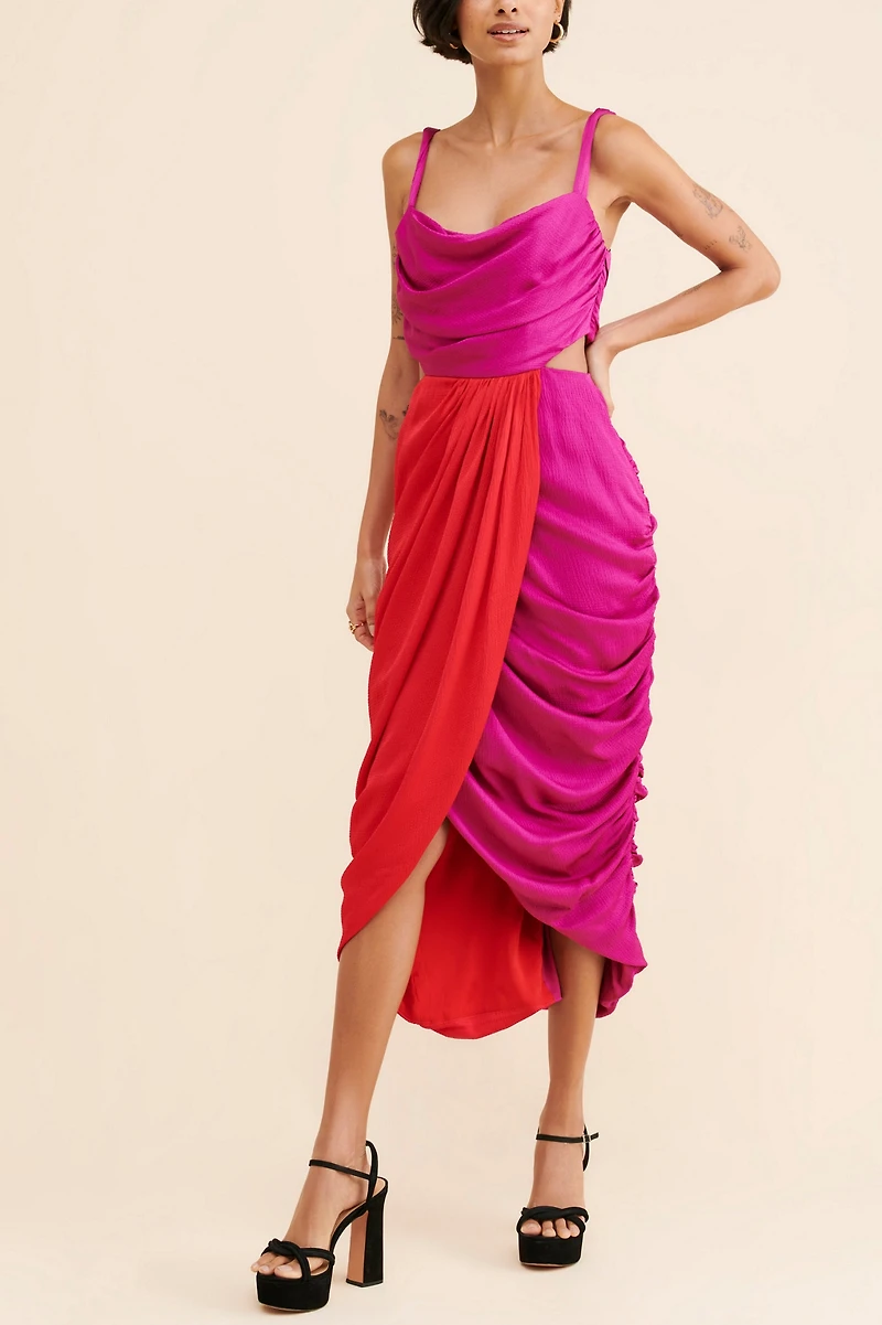 AMUR Persey Twist Strap Dress deactivation