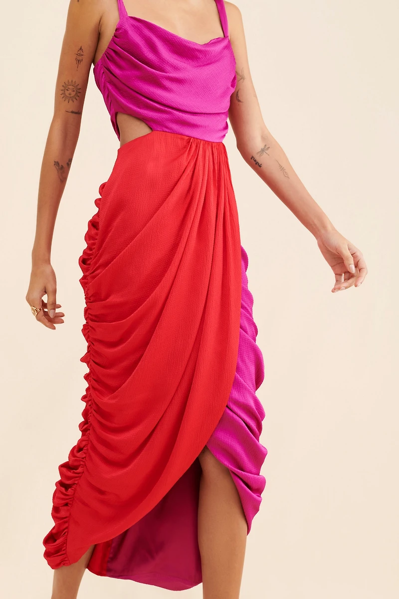 AMUR Persey Twist Strap Dress deactivation