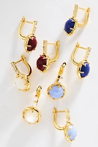 Gemstone Drop Earrings
