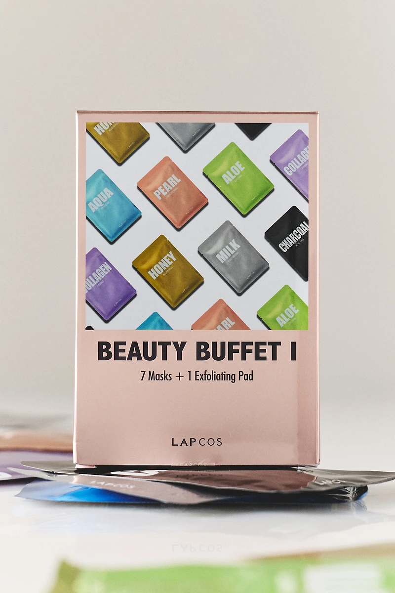 Lapcos Beauty Buffet Daily Sheet Mask Variety Pack, Set of 8