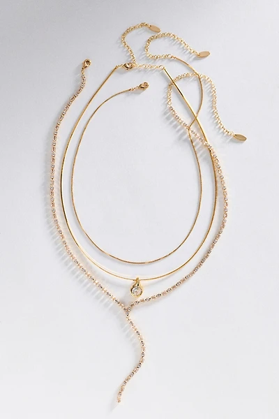 By Anthropologie Shades of Sea Layered Necklaces Set