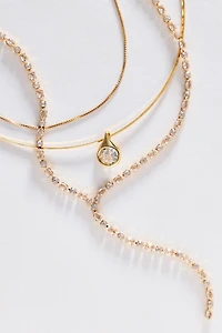 By Anthropologie Shades of Sea Layered Necklaces Set