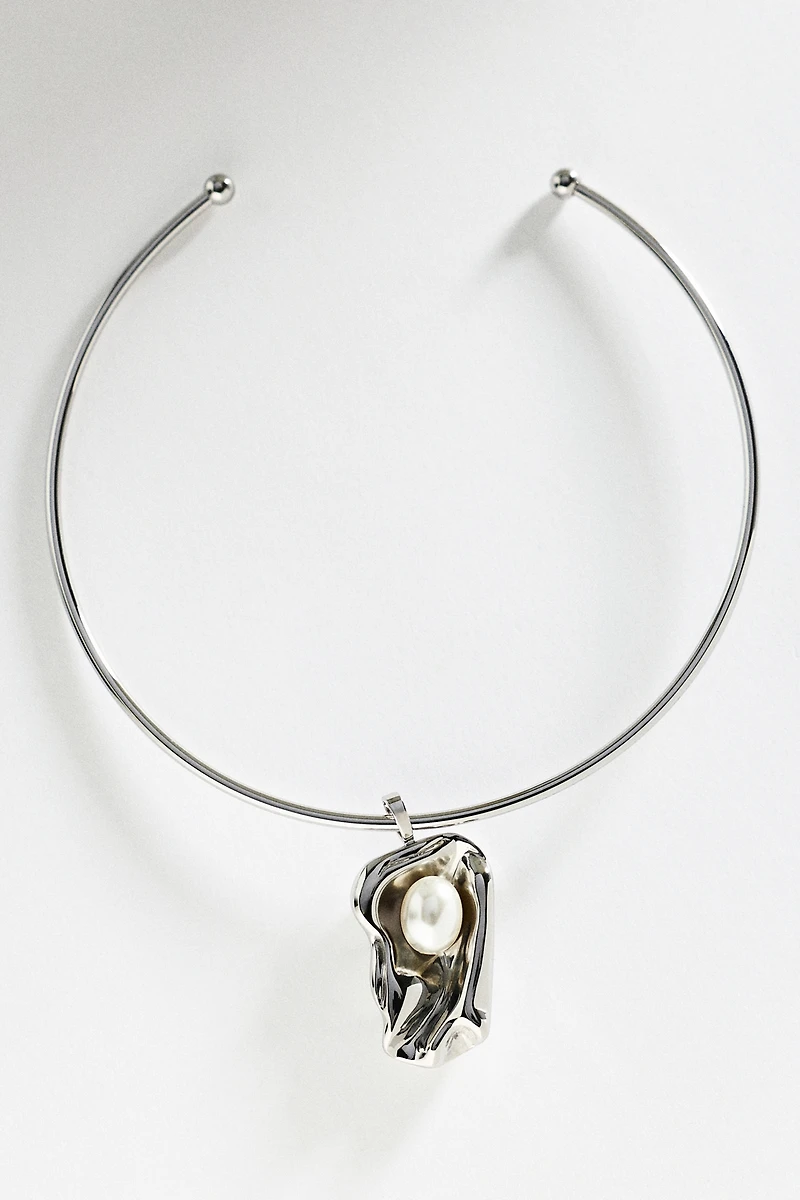 Heaven Mayhem Mother of Pearl Charm Necklace