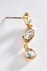 By Anthropologie Trifecta Crystal Earrings