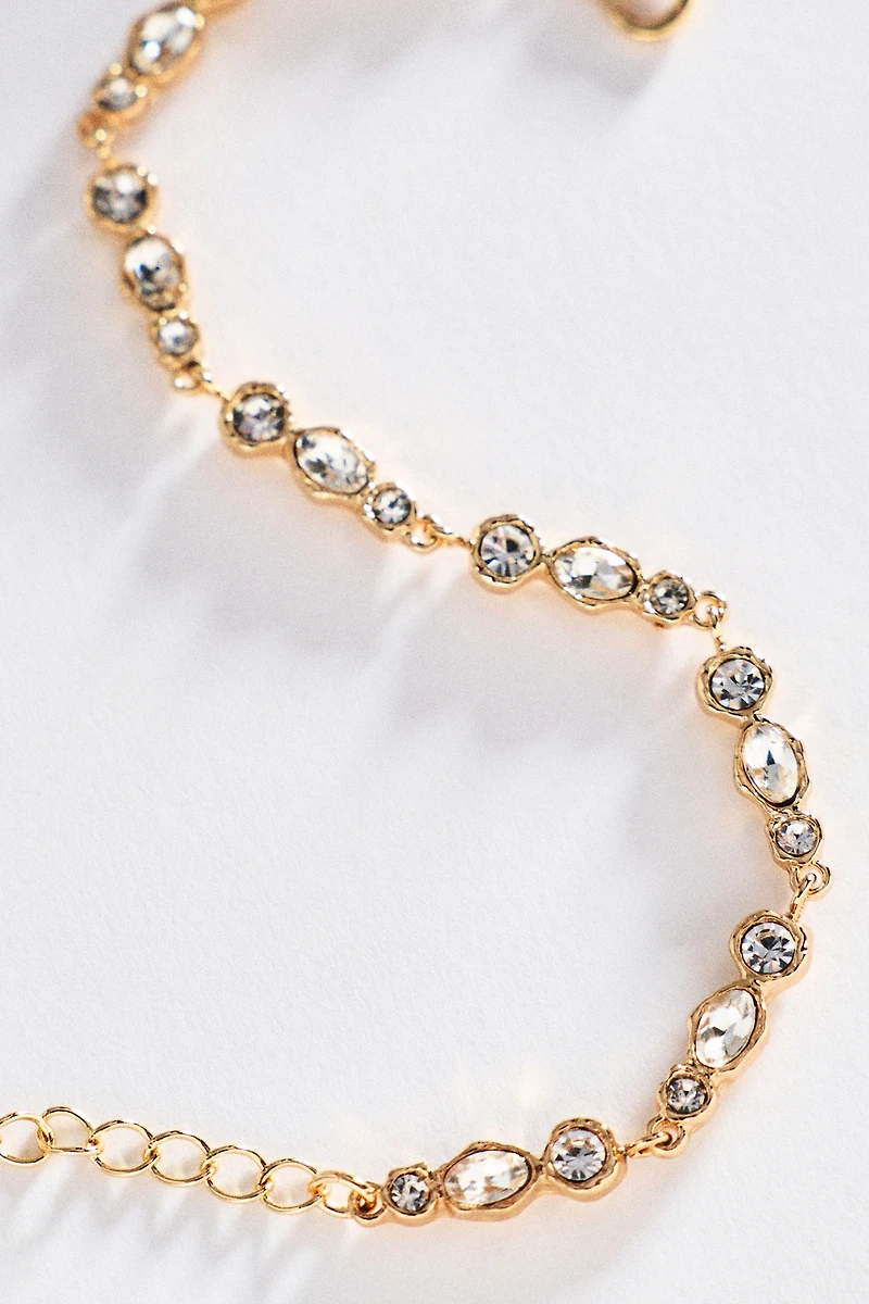By Anthropologie Mixed-Cut Crystal Bracelet