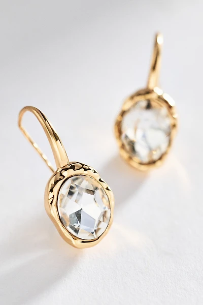 By Anthropologie Faceted Crystal Drop Earrings