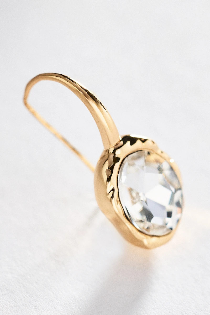 By Anthropologie Faceted Crystal Drop Earrings