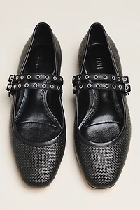 PAIGE Jackson Raffia Mary Janes