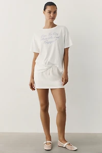 Letluv Engaged 100% Cotton Rhinestone Bridal Tee