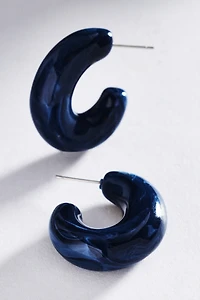 By Anthropologie Resin Hoop Earrings