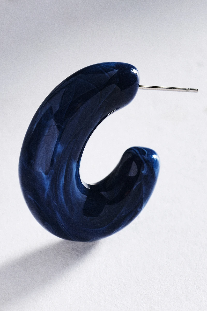 By Anthropologie Resin Hoop Earrings