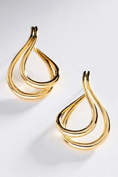 By Anthropologie Twisted Teardrop Earrings