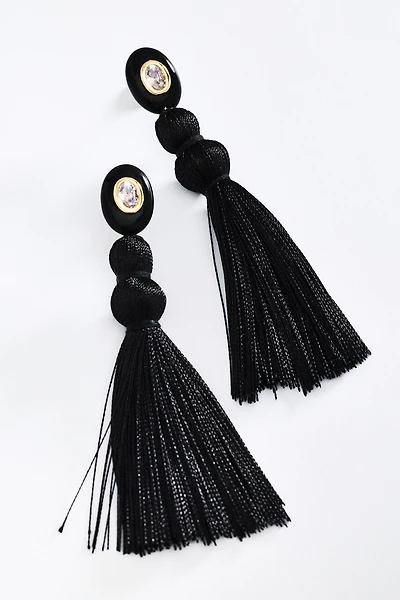 By Anthropologie Tassel Drop Earrings