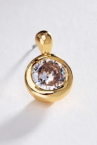 By Anthropologie Bezel Crystal Post Earrings