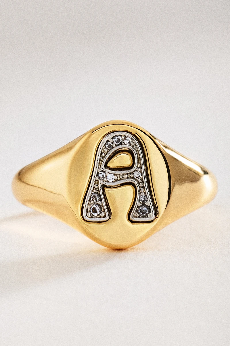 Signet Monogram Ring