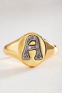 Signet Monogram Ring