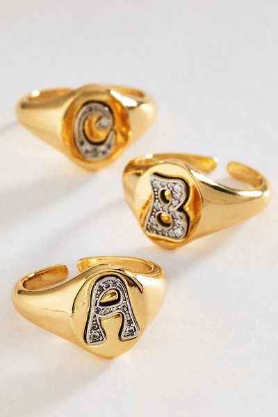 Signet Monogram Ring