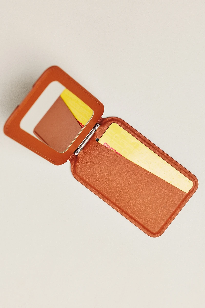 Posh Tech Magnetic Wallet and Mirror Phone Stand