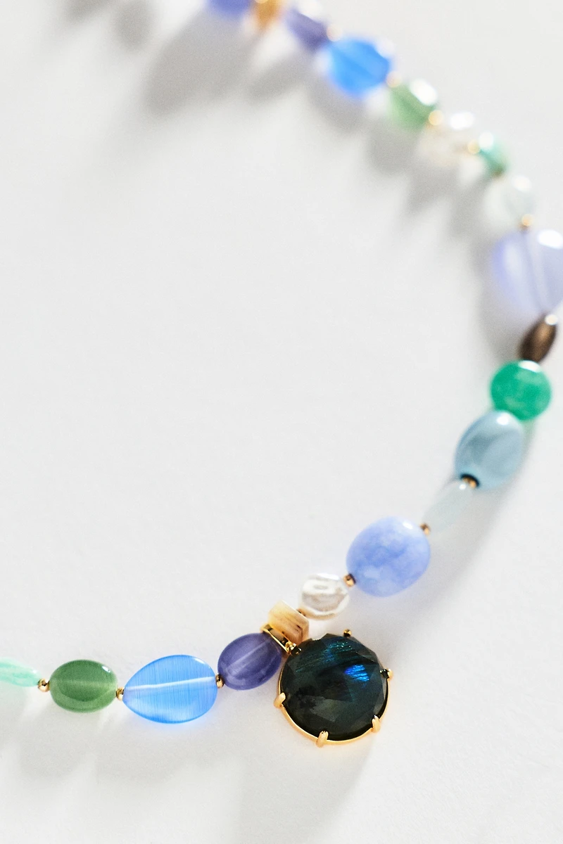 By Anthropologie Delicate Beaded Necklace