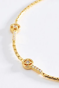 By Anthropologie Delicate Crystal Cluster Bracelet
