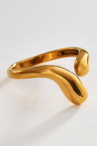 By Anthropologie Open Molten Ring
