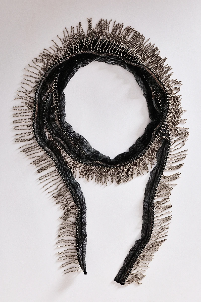 By Anthropologie Prelayer Wrap Tassel Necklace