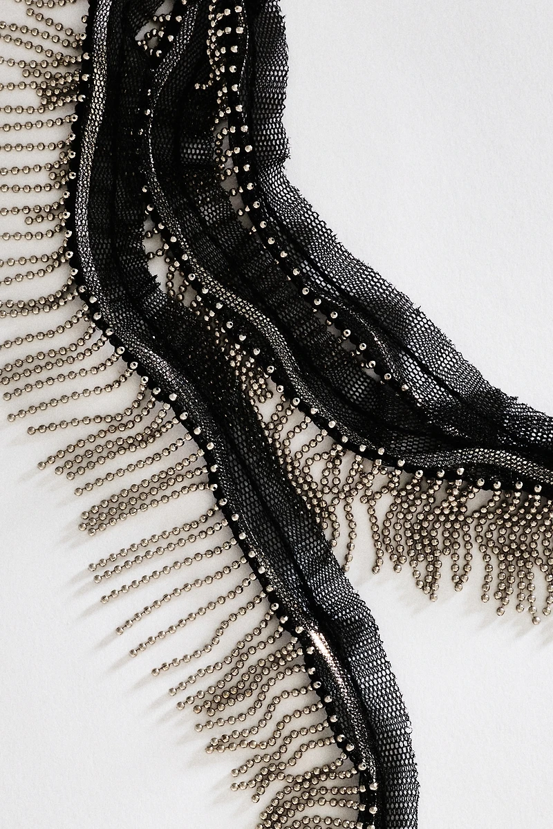 By Anthropologie Prelayer Wrap Tassel Necklace