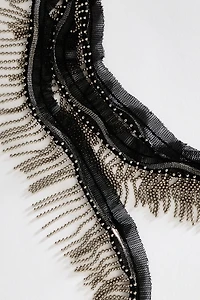 By Anthropologie Prelayer Wrap Tassel Necklace