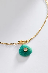 By Anthropologie Delicate Stone Necklace