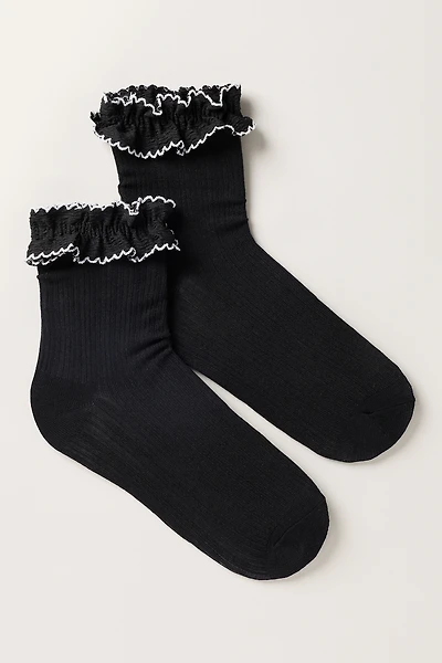 High Heel Jungle Sheer Frilly Socks