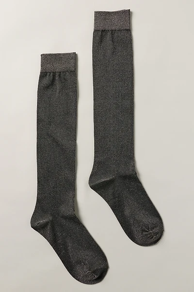 High Heel Jungle Glitter Sheer Socks