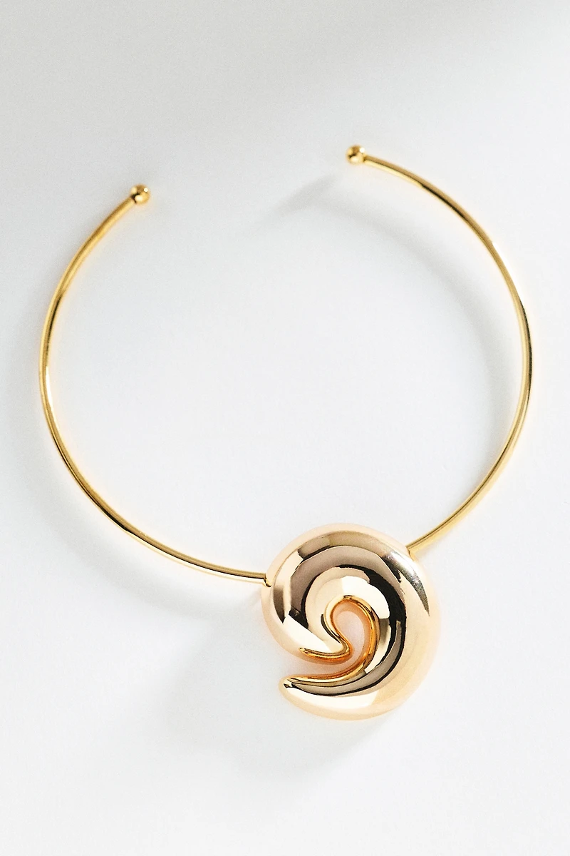 By Anthropologie Chunky Swirl Collar Necklace