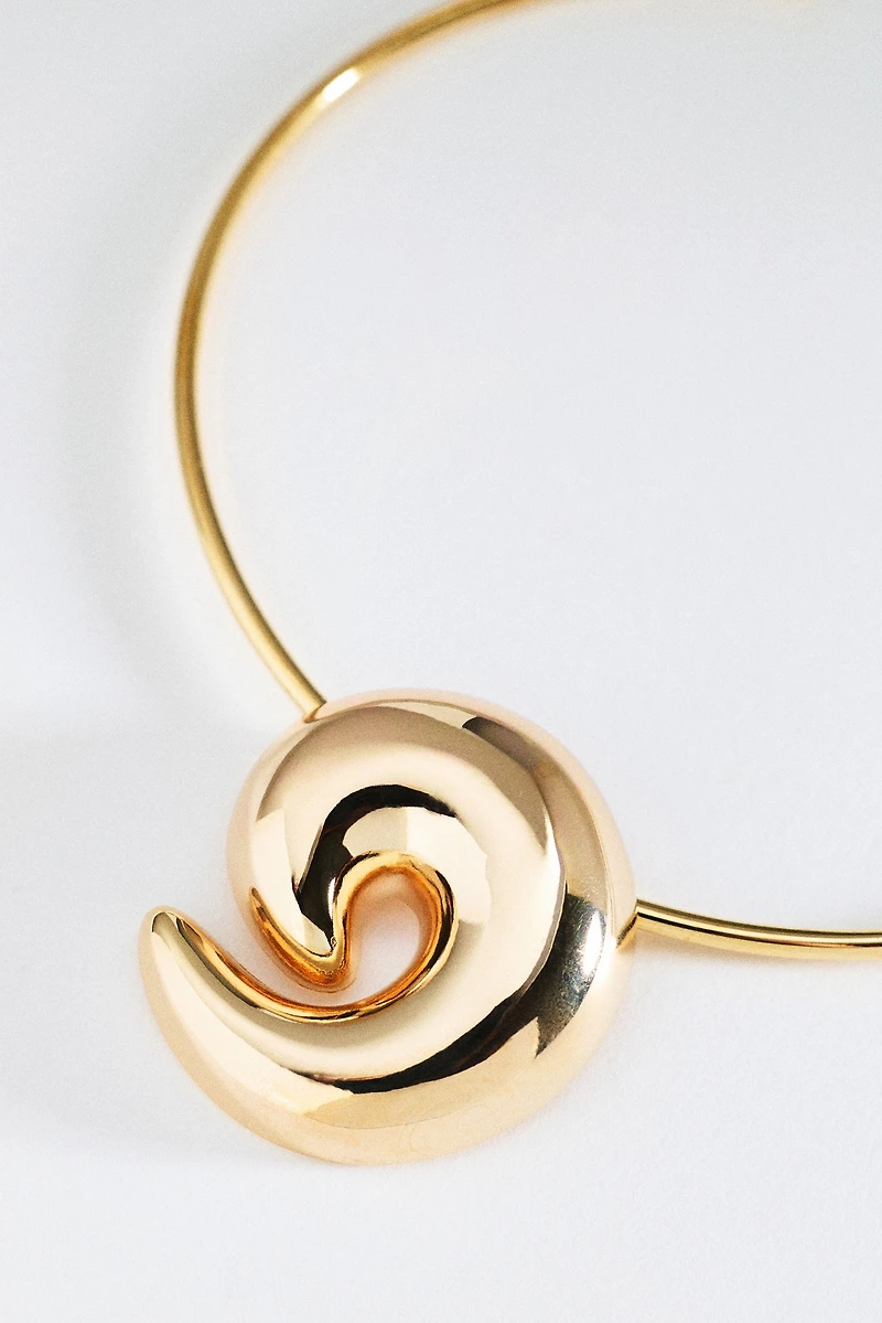 By Anthropologie Chunky Swirl Collar Necklace