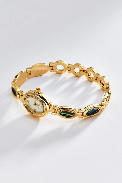By Anthropologie Mother of Pearl Chain Watch