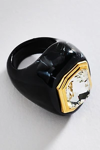 By Anthropologie Bezel Cocktail Ring