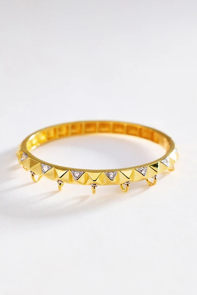 Awe Inspired Sapphire Armor Hinge Cuff Bracelet