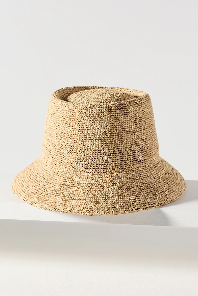 Brixton Ellee Straw Bucket Hat