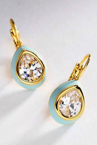 ALV Jewels Carrie Bezel French Hook Earrings