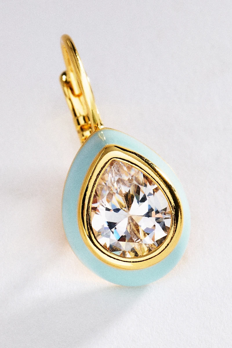 ALV Jewels Carrie Bezel French Hook Earrings