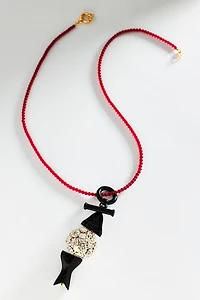 Timeless Pearly Beaded Fish Necklace