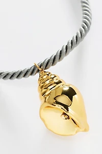 Timeless Pearly Corded Shell Necklace