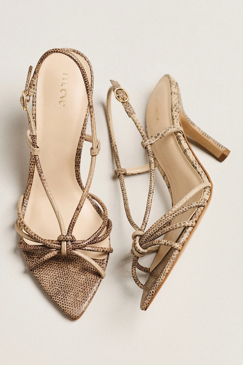Maeve Strappy Pointed-Toe Heels
