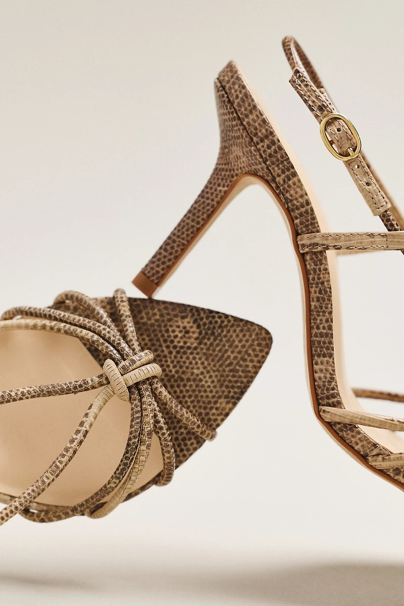 Maeve Strappy Pointed-Toe Heels